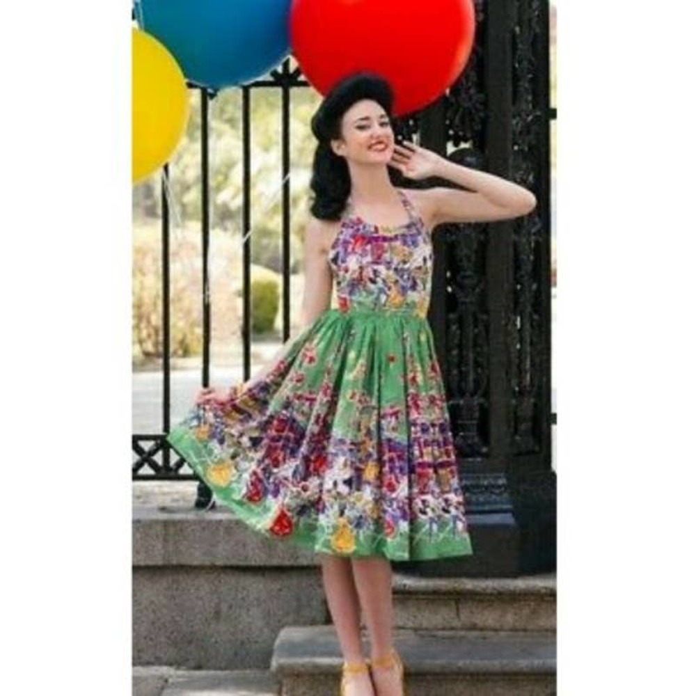 Trashy Diva Anette Carnival Sleeveless Knee Length Fit Flare Dress Women's 8